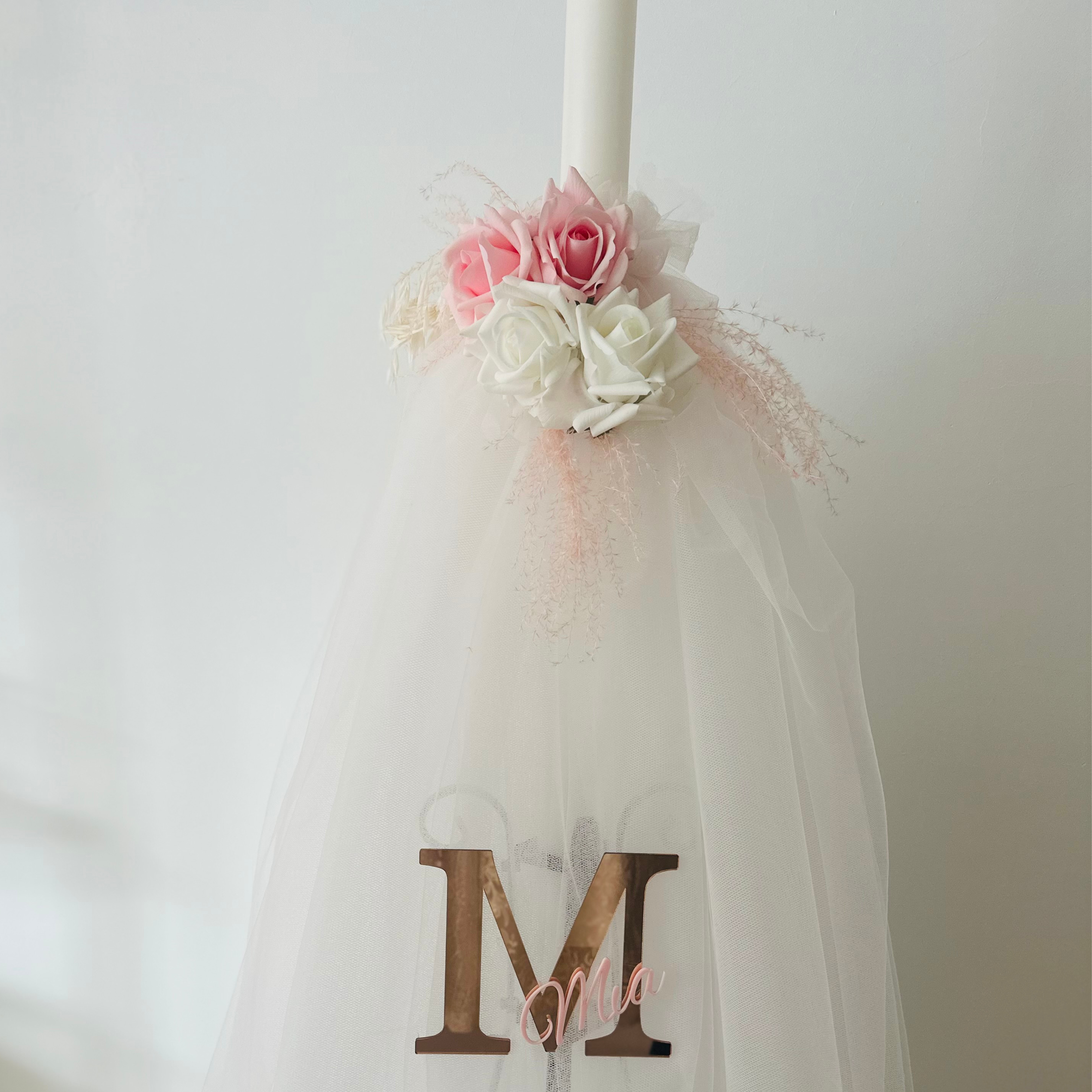 M Orthodox candle - full tulle skirt