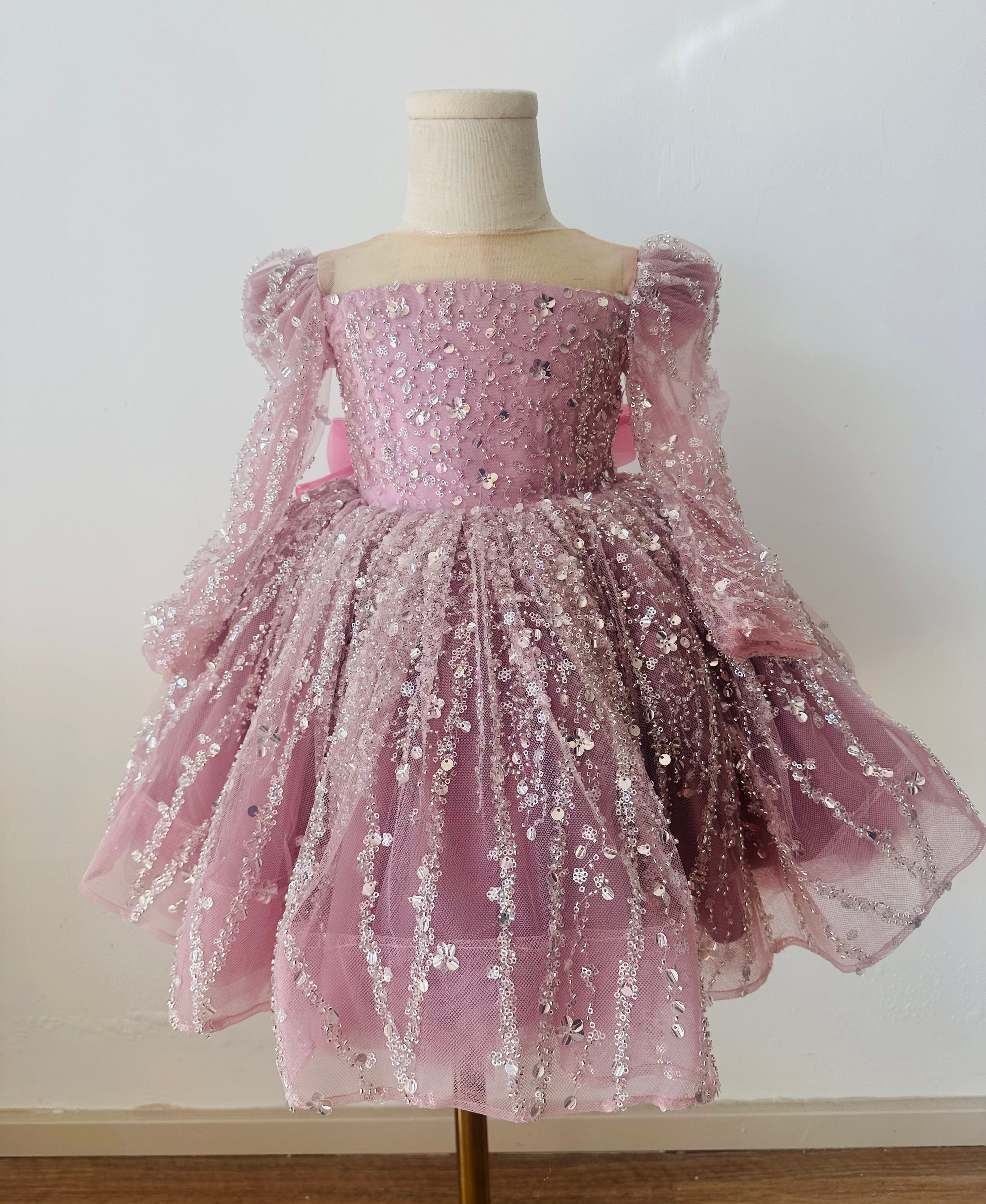 Ella Long Sleeve sparkle dress