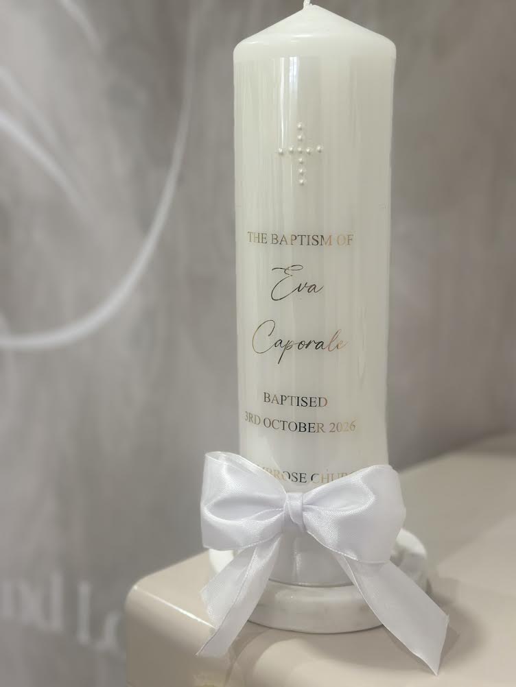 Eva Personalised Catholic Candle