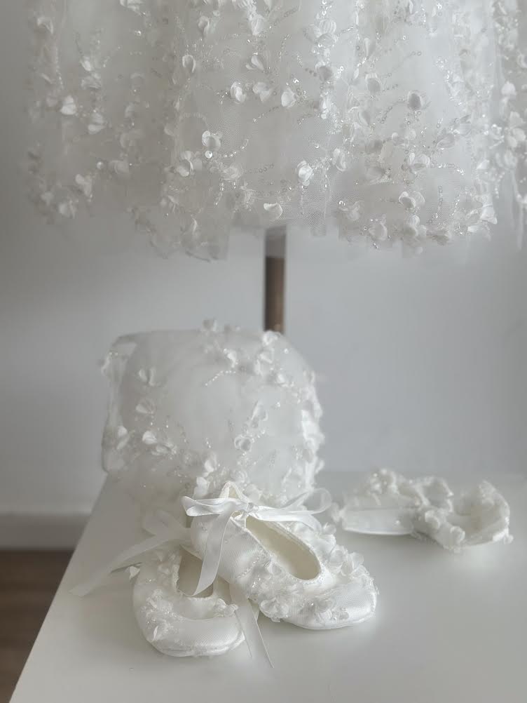 Alice 3D Short Christening Dress