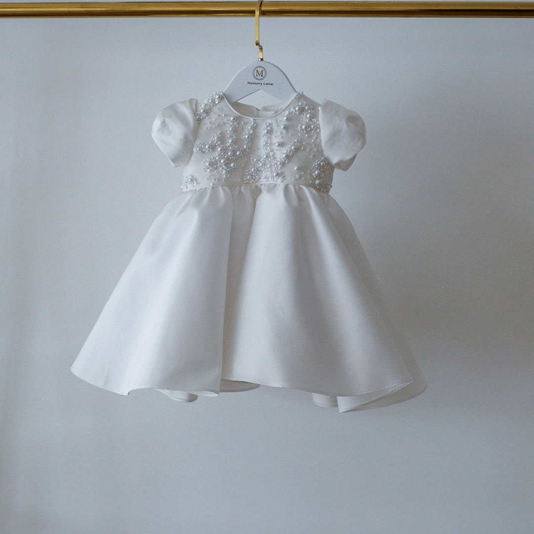 LAST PIECE **Silvana Pearl Mikado Circle Dress