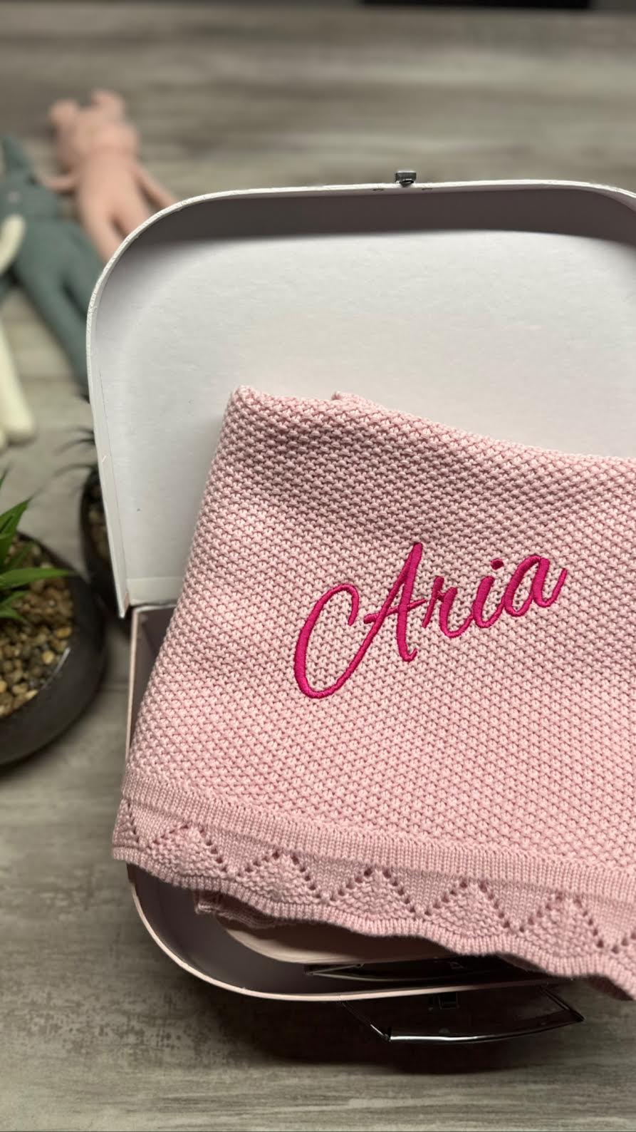 Aria embroidered  Blanket