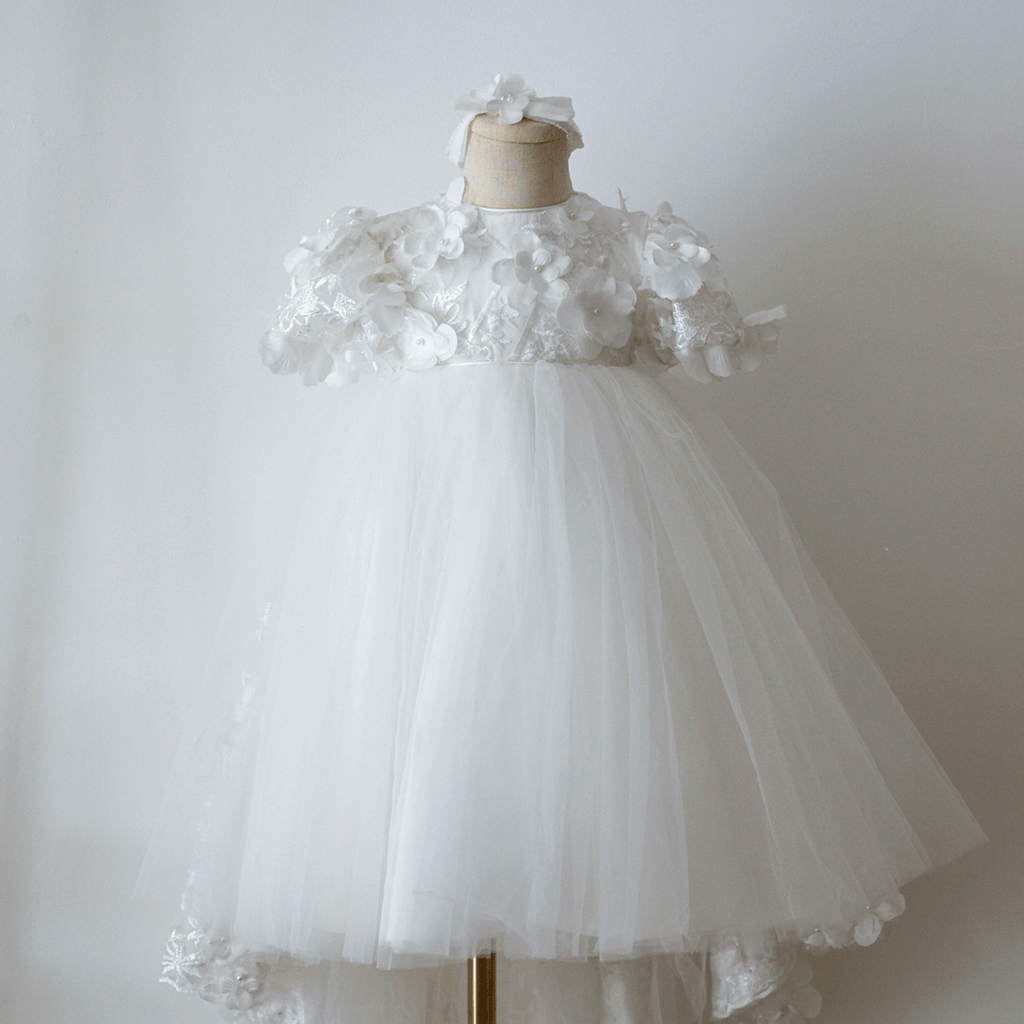 Layla Tulle dress with Detachable Train