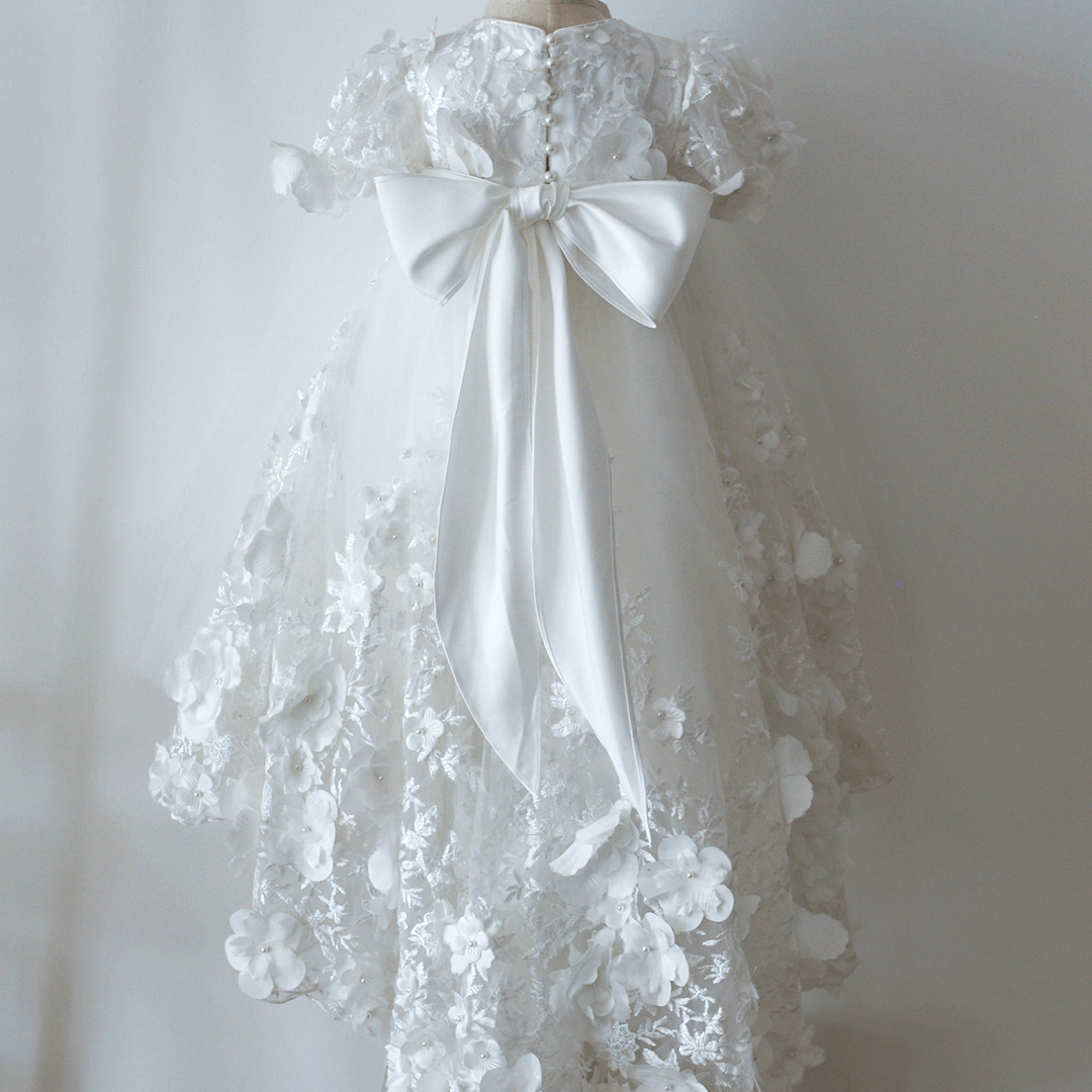 Layla Tulle dress with Detachable Train