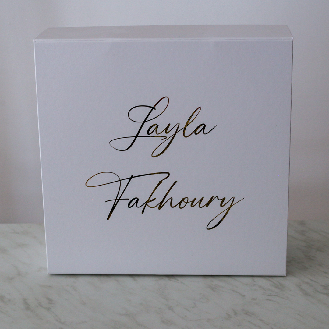 Layla Gold Keepsake Carboard Box