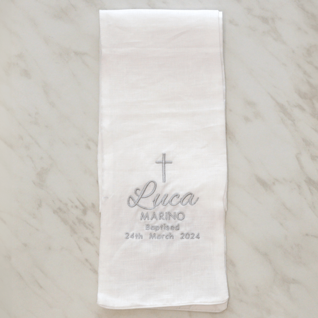 Personalised Linen Stole