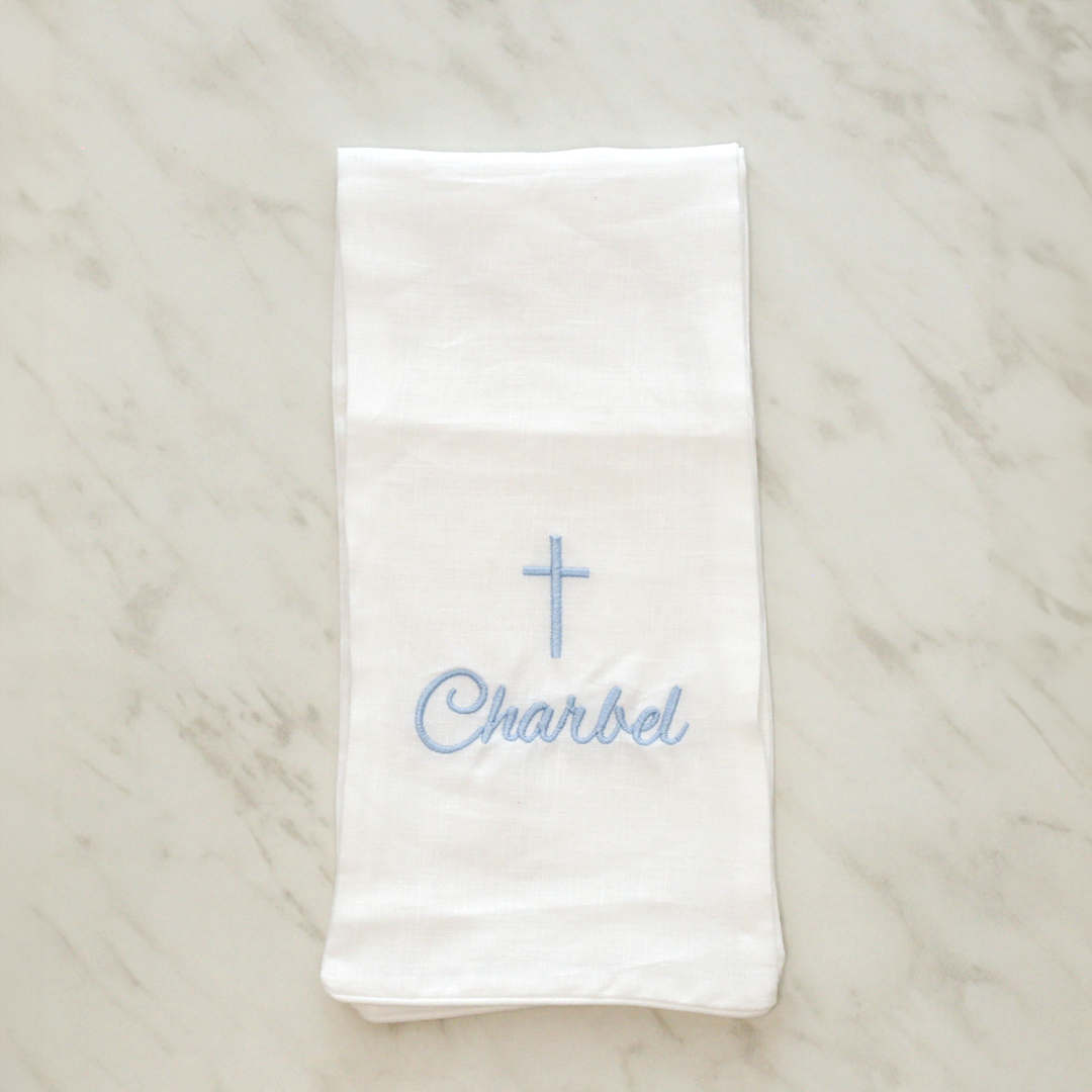 Personalised Linen Stole