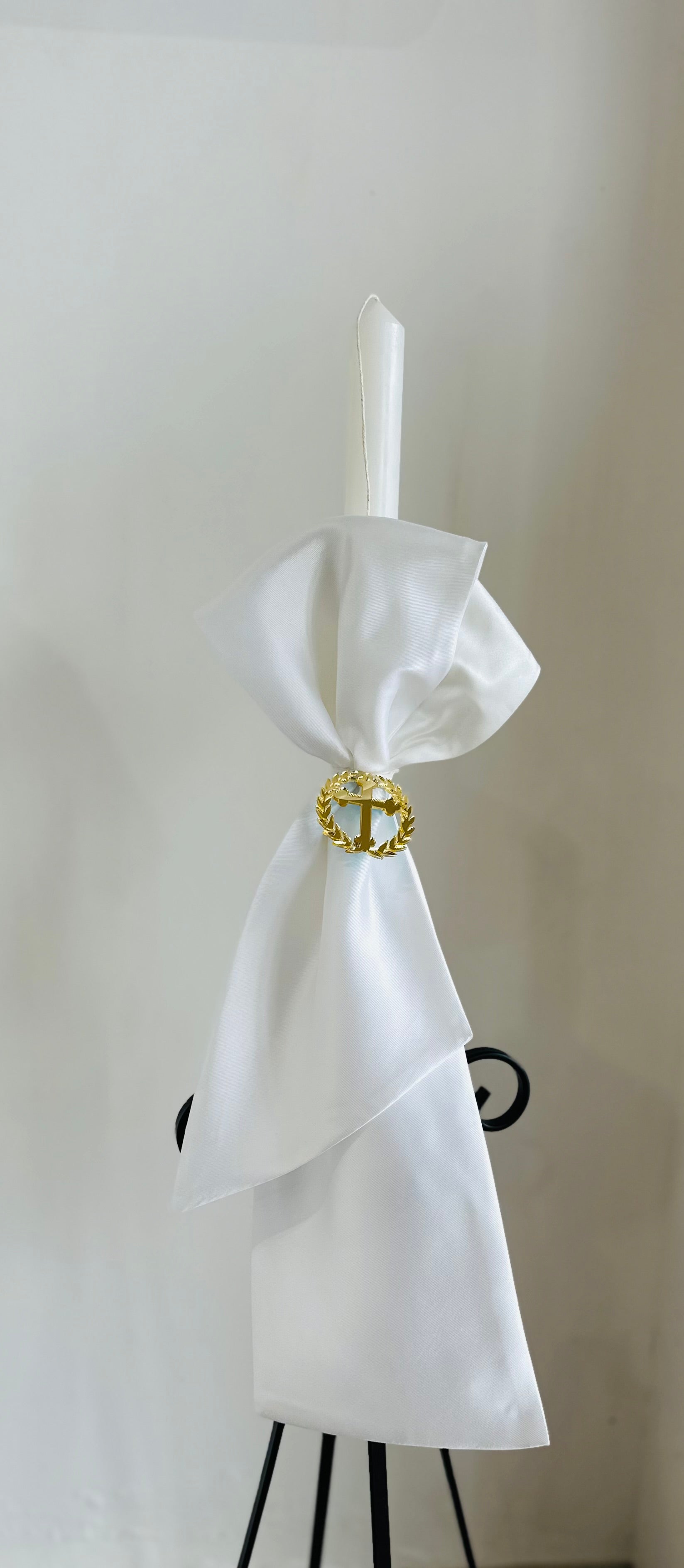 Orthodox Candle with sash and cross