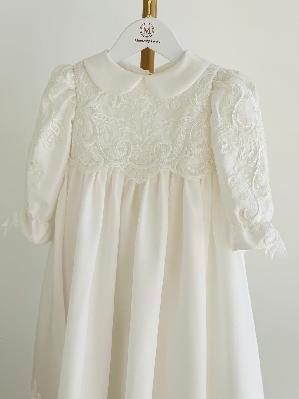 Frankie Long sleeve Peter pan neckline Gown