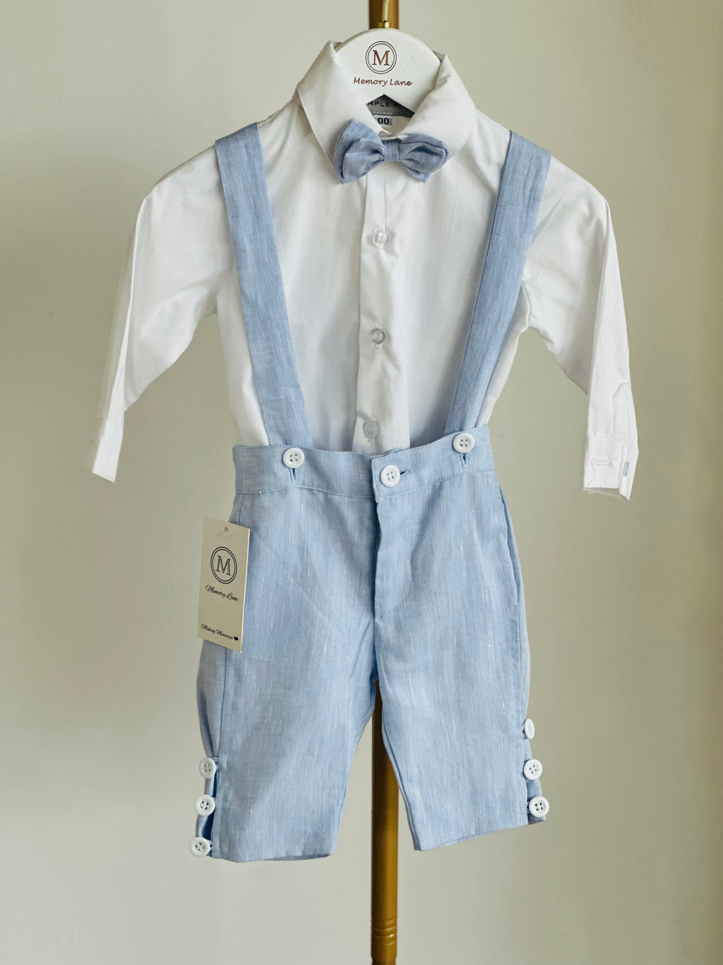 Zac Baby Blue Suspender Set