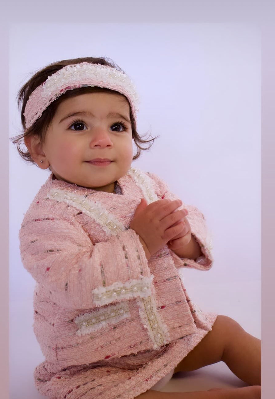 Chantal Pink Tweed 3-piece set