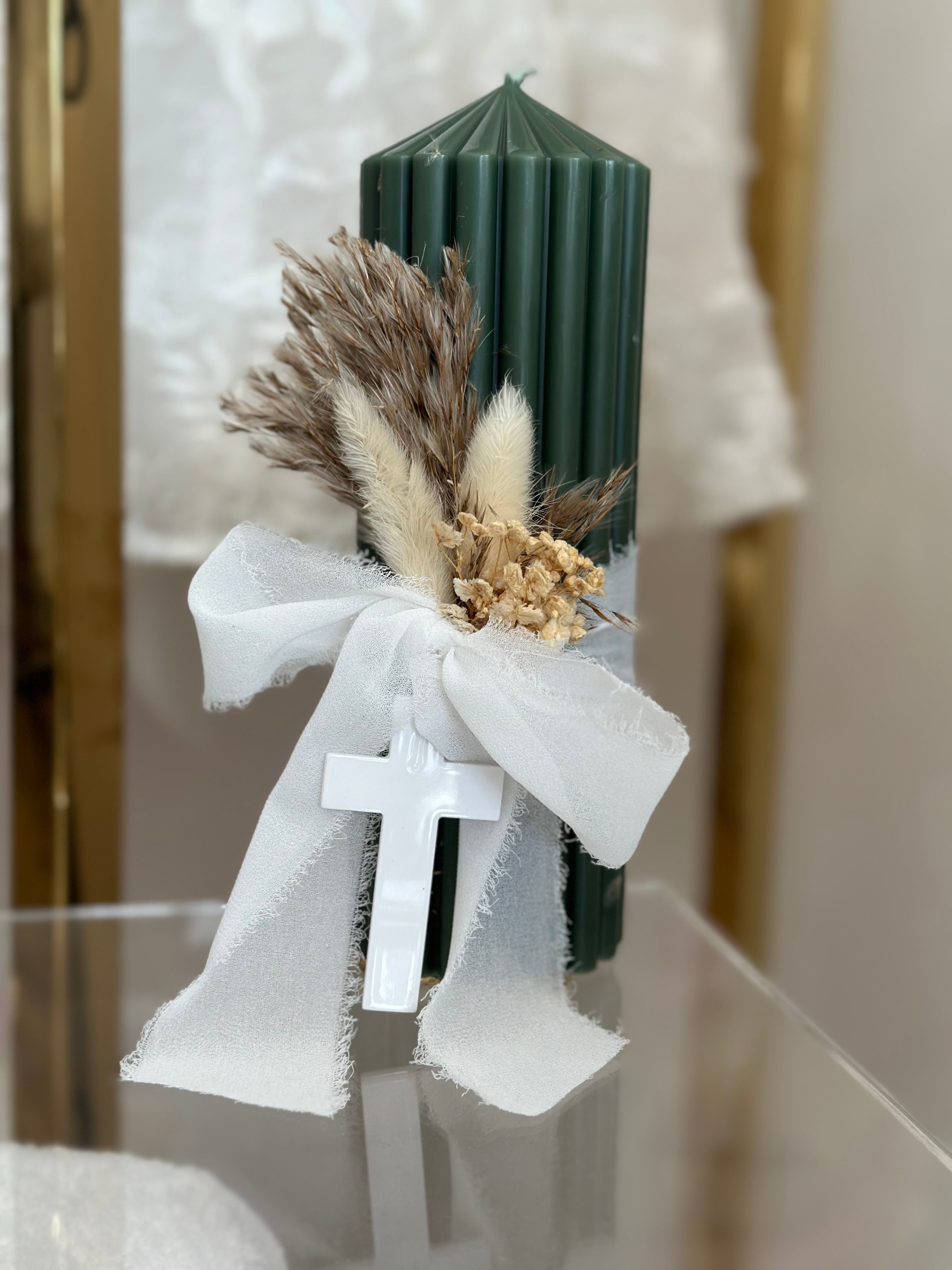 Alfie forest green Candle