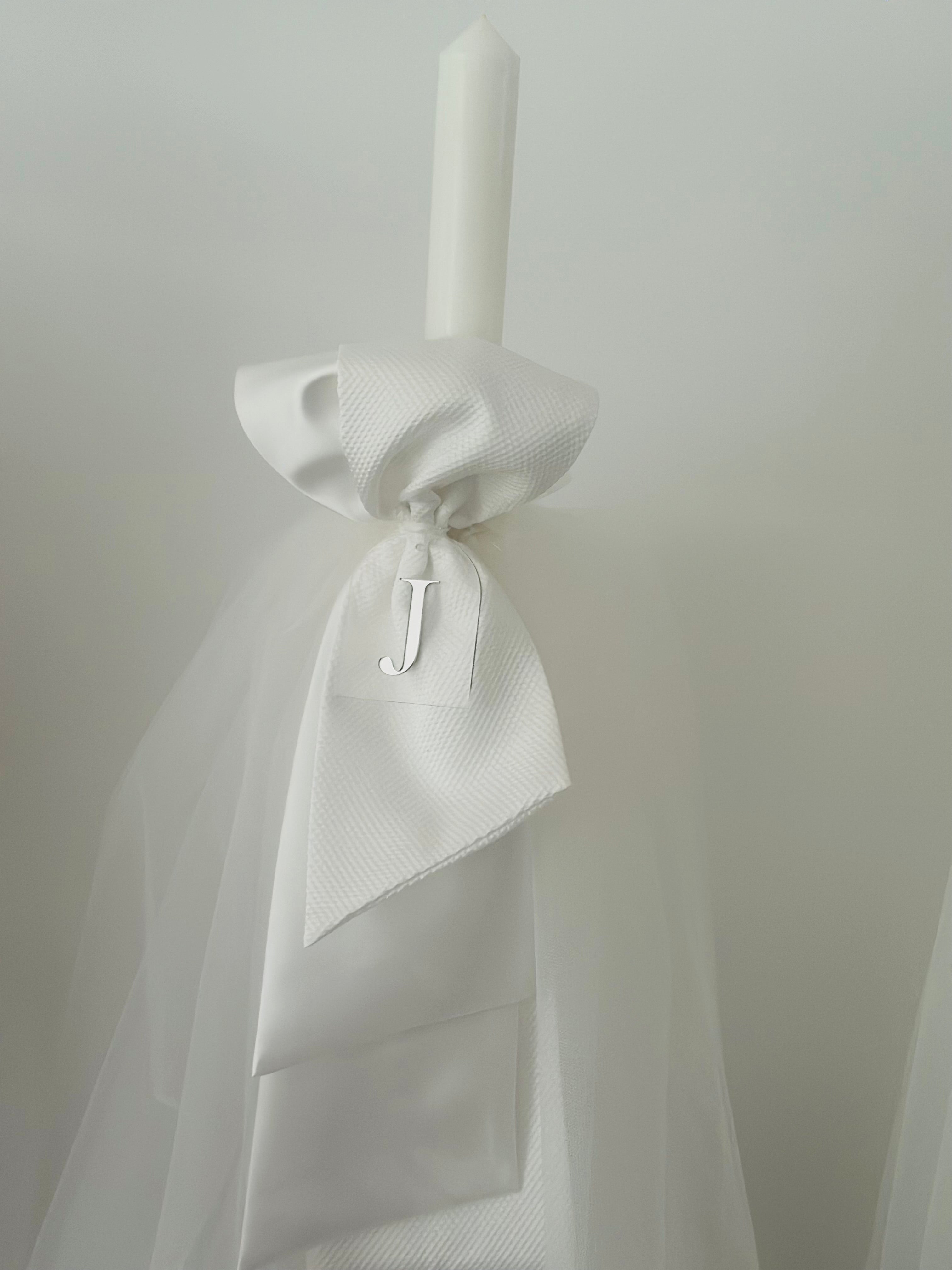 Jayden DELUXE Orthodox tulle candle waffle-Mikado sash