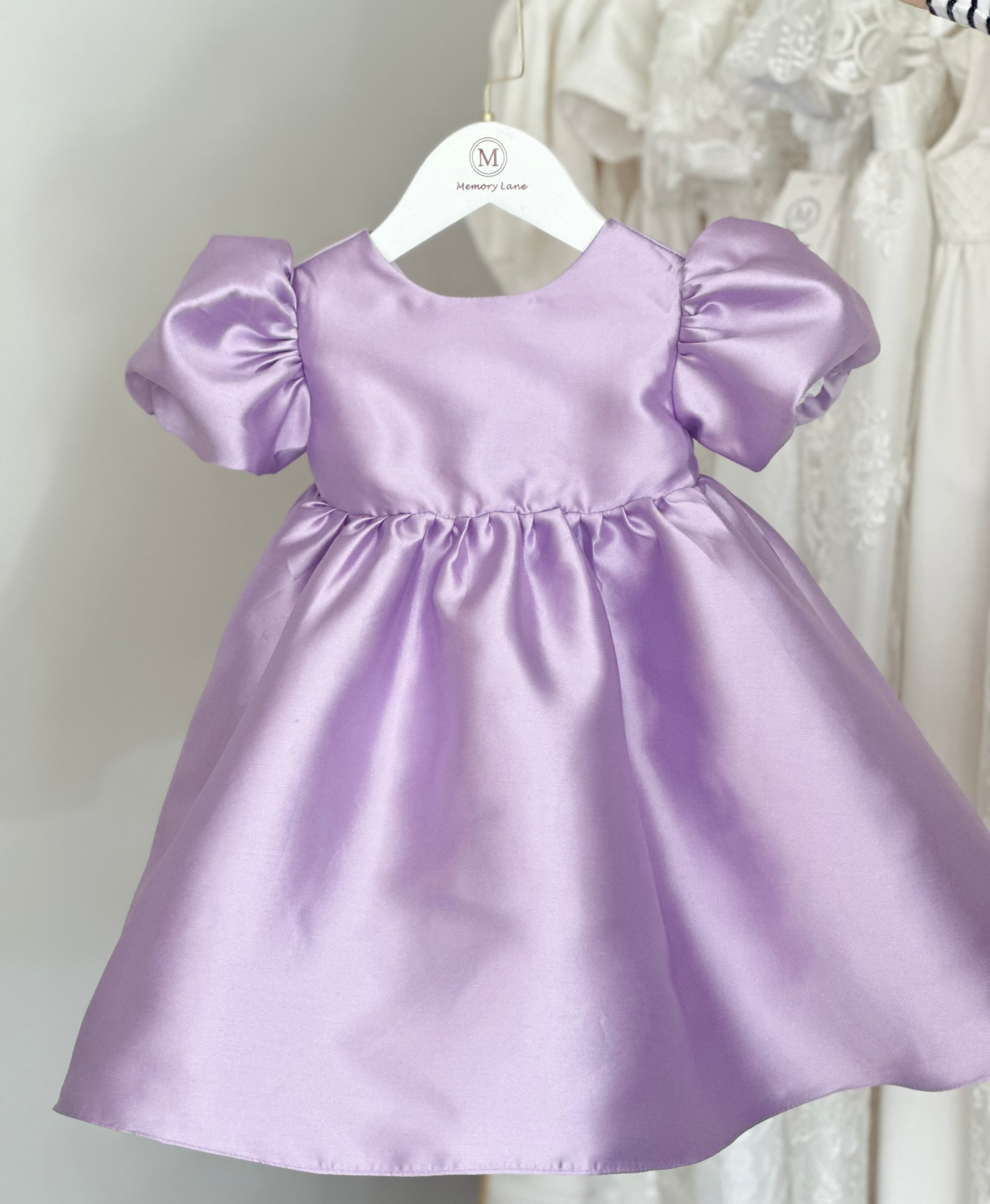 Eve Lilac Puff Sleeve Dress
