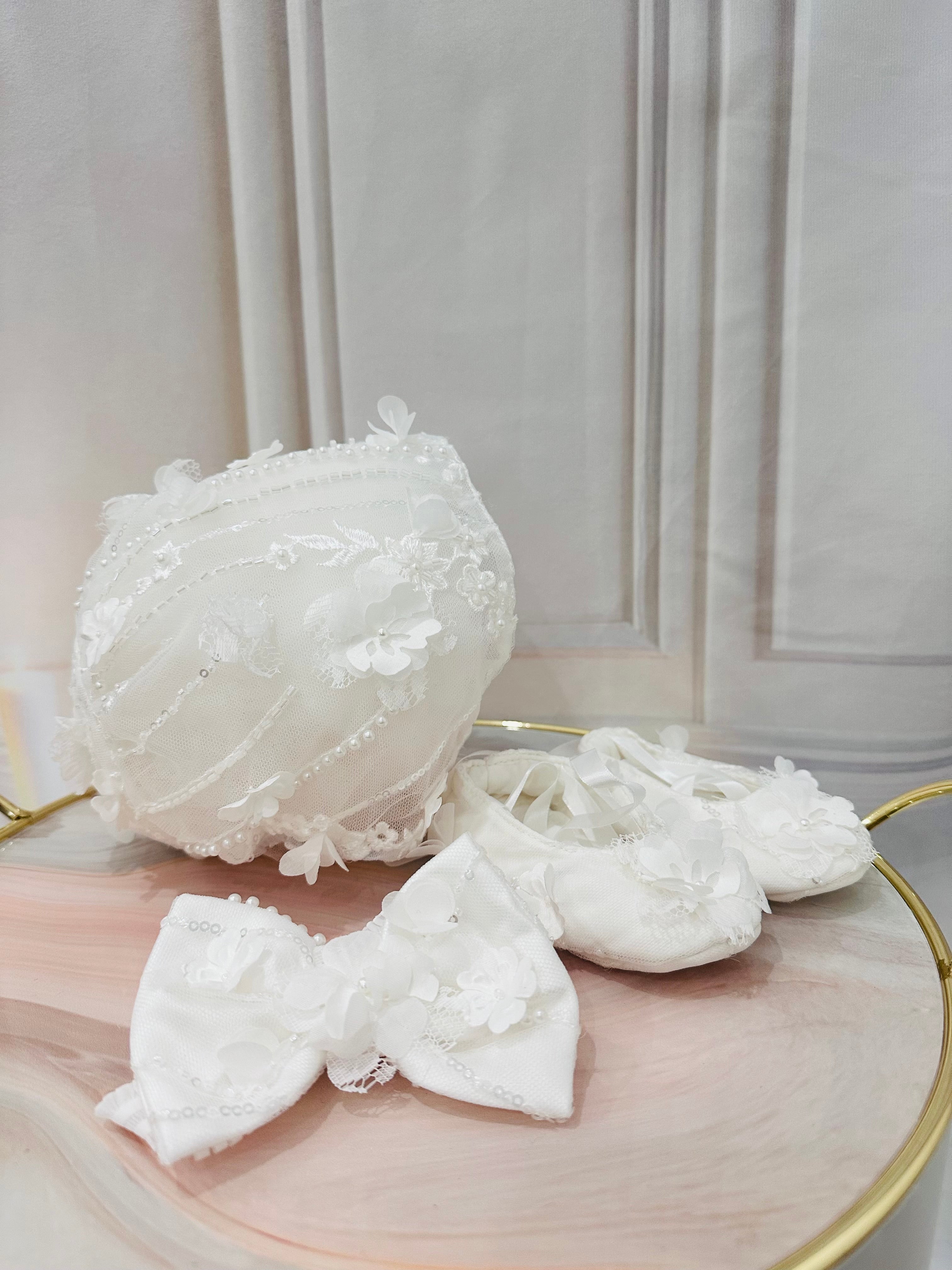 Lucia Lace Christening Gown