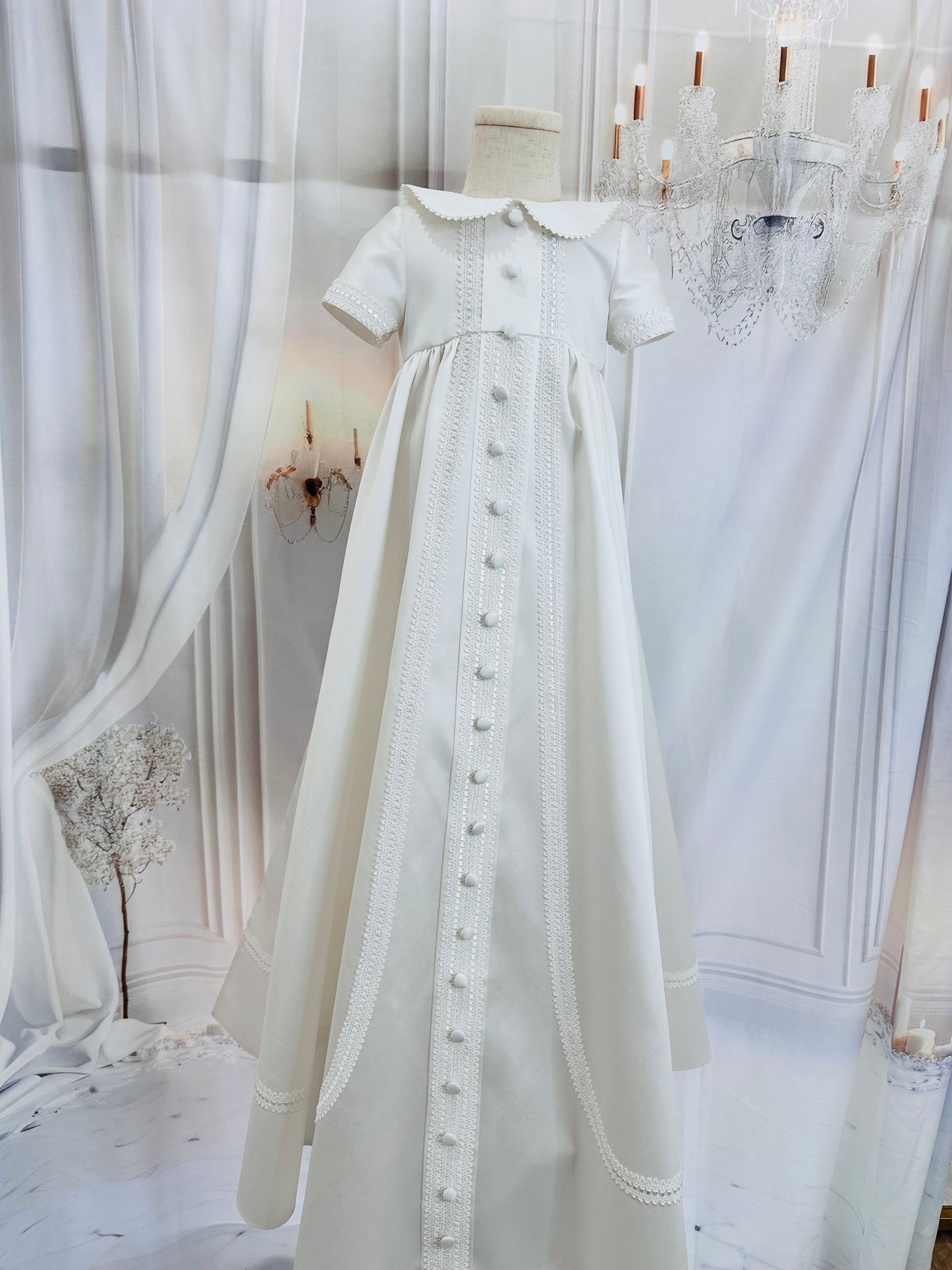 Valentino Mikado Buttoned Gown