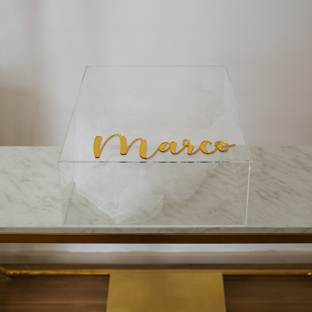 Marco Xl Acrylic Box - Mirror Name