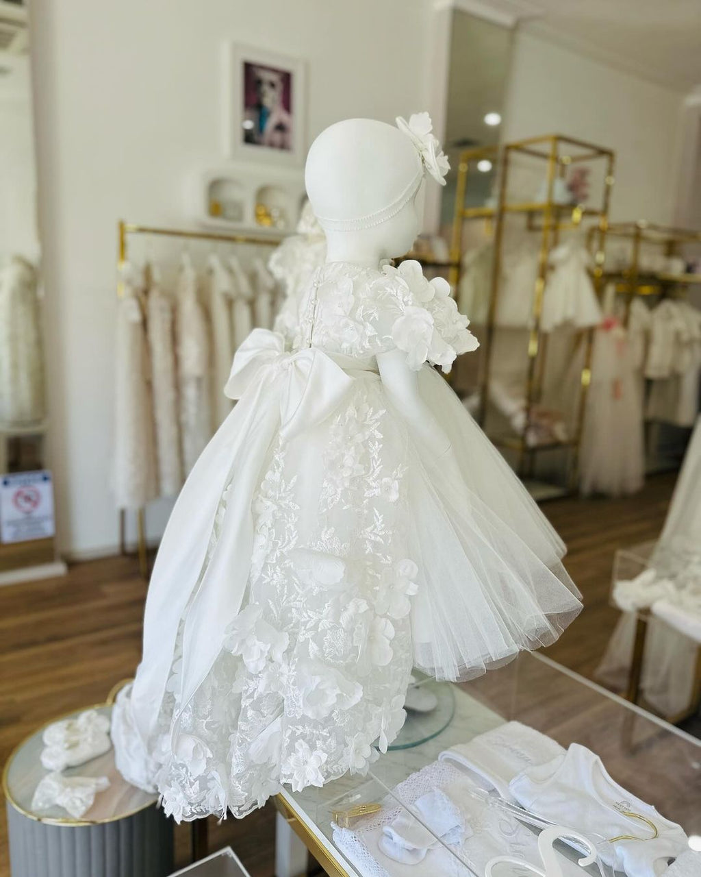 Layla Tulle dress with Detachable Train