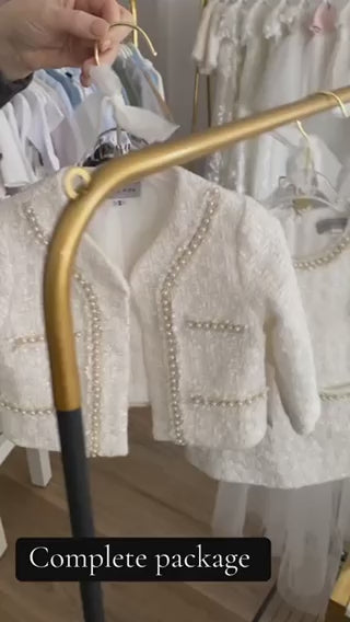 Chantal Ivory Tweed 3-piece set